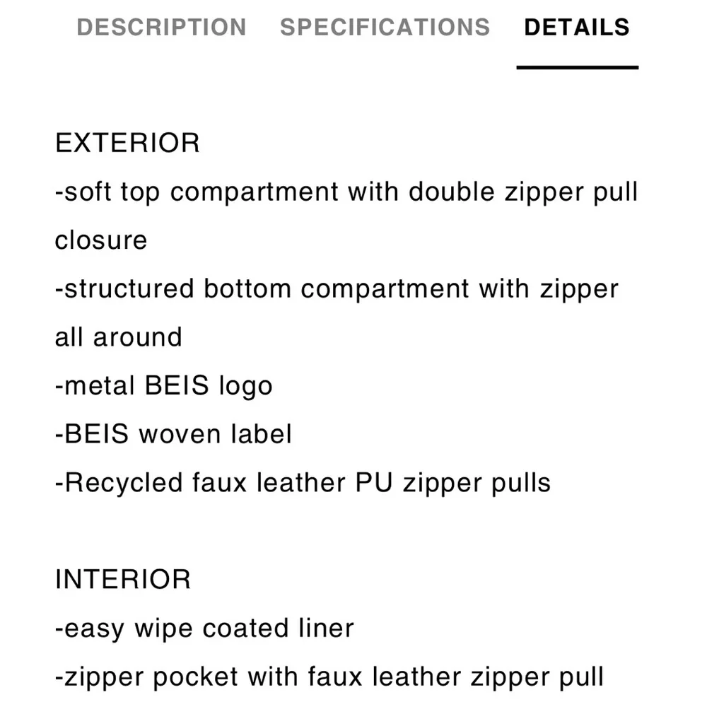 BEIS Double-Decker Cream Cosmetic Case